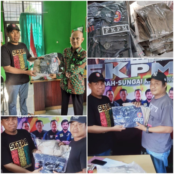 Penyerahan Seragam FKPM Kelurahan Loa Buah 2024