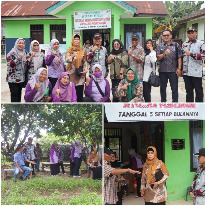 Monitoring Camat dan TP PKK Kecamatan Sungai Kunjang di Kampung KB Kelurahan Loa Buah