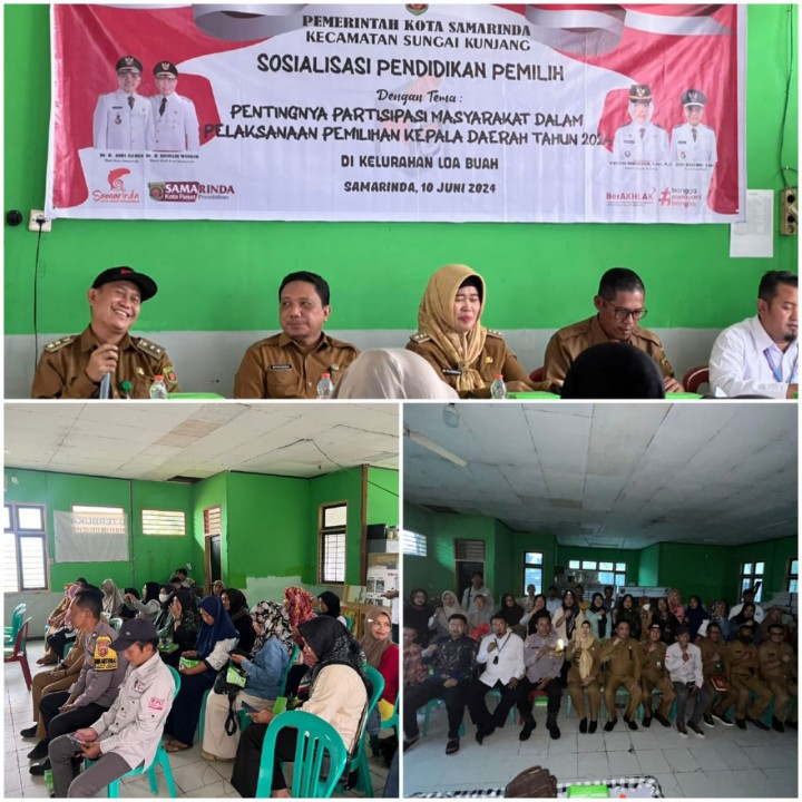 Sosialisasi Pendidikan Pemilih di Kelurahan Loa Buah