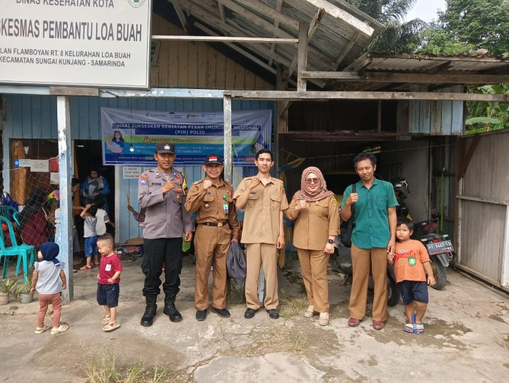 Kegiatan Pekan Imunisasi Nasional (PIN) Polio Diadakan Di Puskesmas Pembantu (Pusban) Kelurahan Loa Buah
