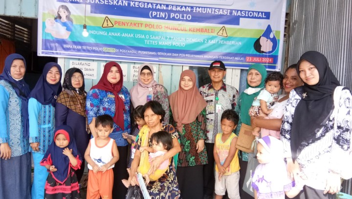 Pusban Loa Buah Lanjut Kegiatan Pekan Imunisasi Nasional (PIN) Polio