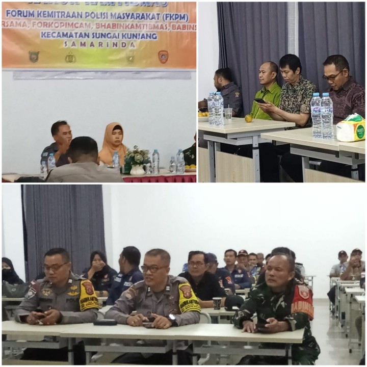 Rapat Koordinasi Kamtibmas FKPM Kecamatan Sungai Kunjang