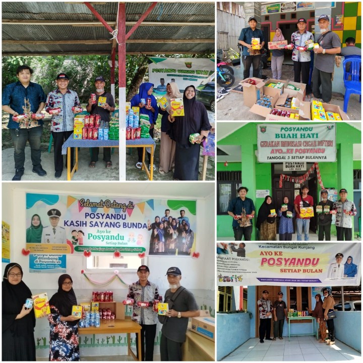 Penyerahan Simbolis Makanan Tambahan untuk Posyandu di Loa Buah dalam Program Probebaya 2024