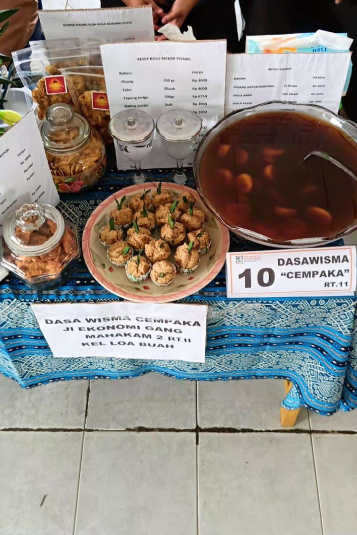 Lomba Kreasi Makanan Olahan Pisang Dasawisma Se-Kelurahan Loa Buah Memeriahkan HUT Kota Samarinda ke-567 Tahun