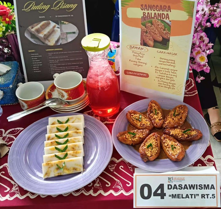 Lomba Kreasi Makanan Olahan Pisang Dasawisma Se-Kelurahan Loa Buah Memeriahkan HUT Kota Samarinda ke-567 Tahun