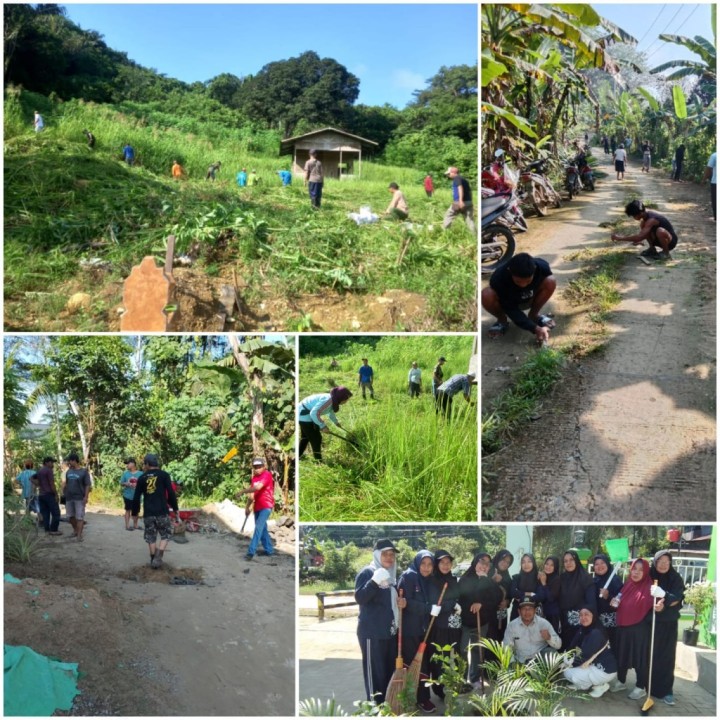 Menjaga Kebersamaan, Warga Loa Buah Bergotong Royong