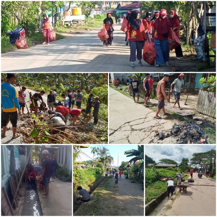 Semangat Gotong Royong Warga Loa Buah Terus Bergelora