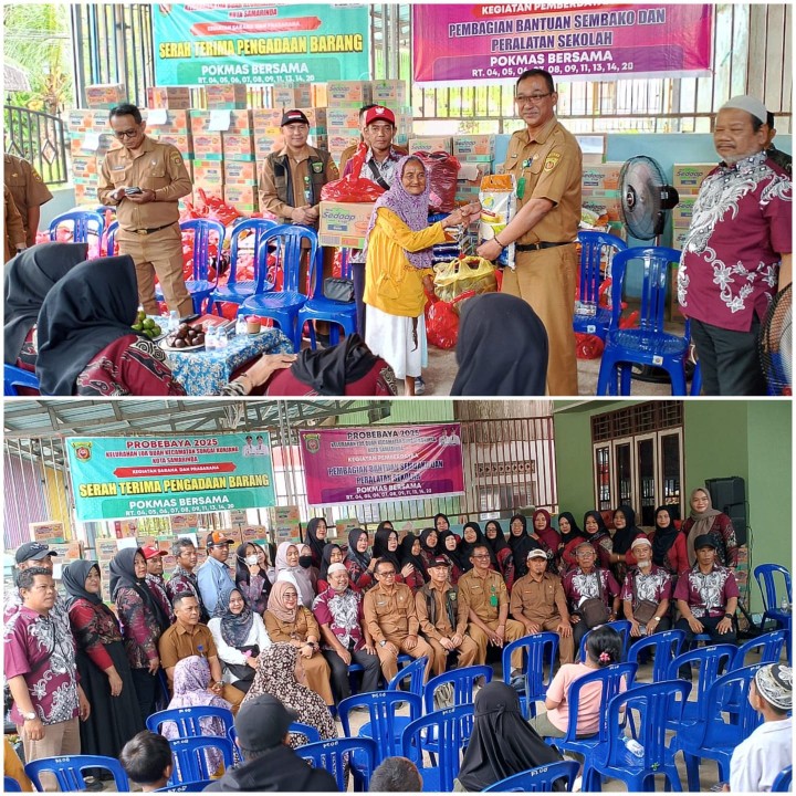 Kegiatan Serah Terima Barang dan Pembagian Bantuan Pokmas Bersama Program Probebaya Tahun 2025