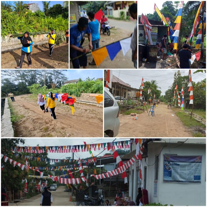 ‎Semarak Gotong Royong Warga Kelurahan Loa Buah Sambut HUT RI ke-80
