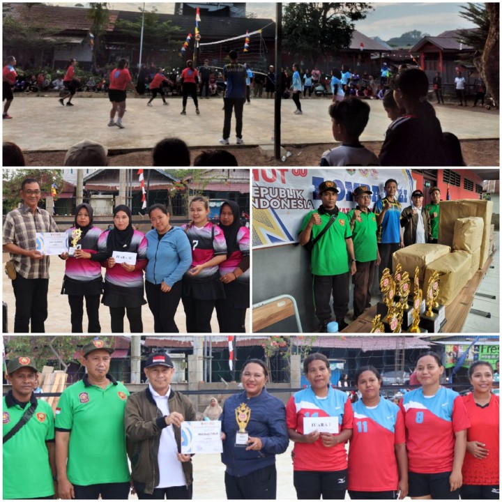 Final dan Penututpan Lomba Voli HUT RI Kelurahan Loa Buah Berlangsung Meriah
