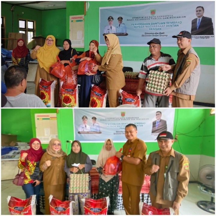 Masyarakat Rentan Pangan Kelurahan Loa Buah terima Bantuan Sembako