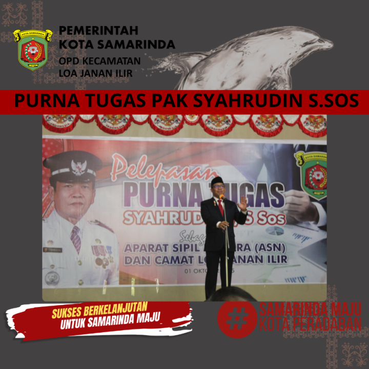 Pelepasan Purna Tugas Camat Pak Syahrudin S.Sos