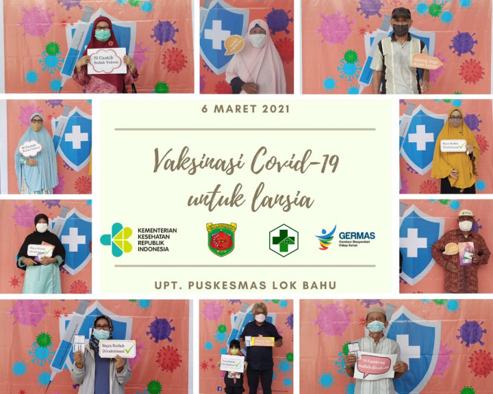 Vaksinasi Covid-19 di Puskesmas Lok Bahu