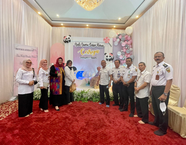 Menghadiri Acara Tasmiyahan cucu Pertama Bapak Walikota Samarinda Drs. Andi Harun, Rabu 23 Maret 2022