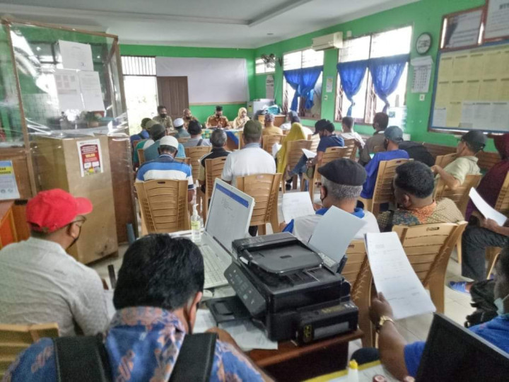 Musrenbang Tingkat RT dilingkungan Kelurahan Lok Bahu,di hadiri Lurah,Kasi Ekobang, Kasi Kesra dan Seklur, Selasa 7 Desember 2021
