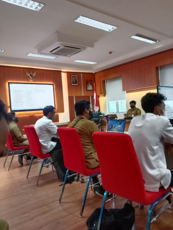 Workshop Aplikasi SKM di Kantor Inspektorat Kota Samarinda, dihadiri staff Kesra Lok Bahu, Senin 28 Maret 2022