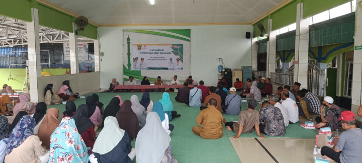 Sosialisasi pentingnya kerukunan umat beragama Pokmas Ridho di Kelurahan Lok bahu