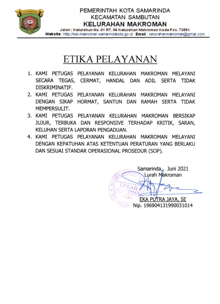 etika Pelayanan