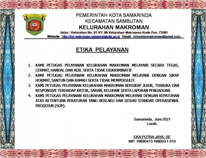 Kebijakan Standar Pelayanan