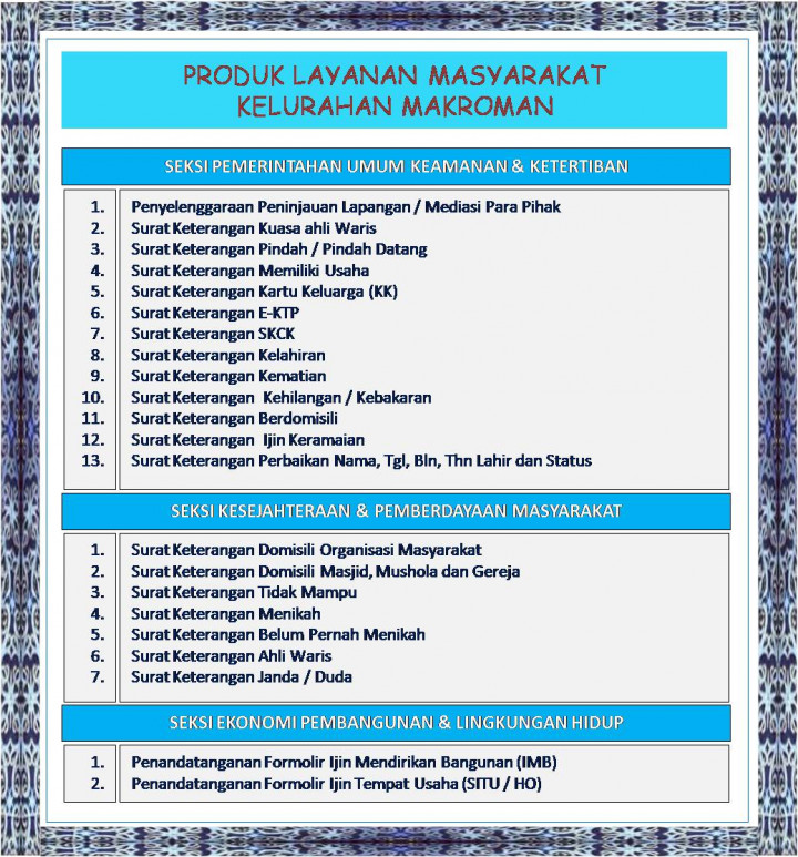 Kebijakan Standar Pelayanan