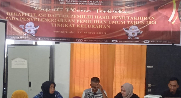 Panitia Pemungutan Suara Kelurahan Mangkupalas Pemilu 2024