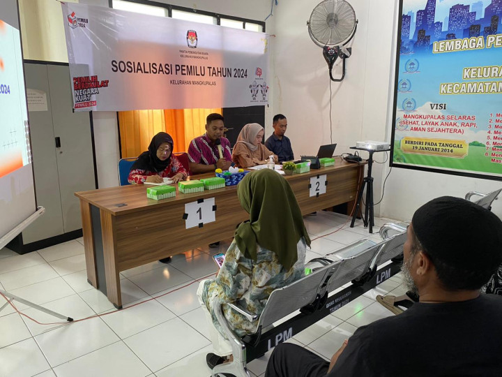 Panitia Pemungutan Suara Kelurahan Mangkupalas Pemilu 2024