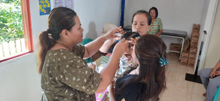 Monitoring kegiatan pelayanan pemeriksaan tumbuh kembang bayi dan balita di posyandu TUNA B di Rt 13 (Senin,22 Januari 2024)