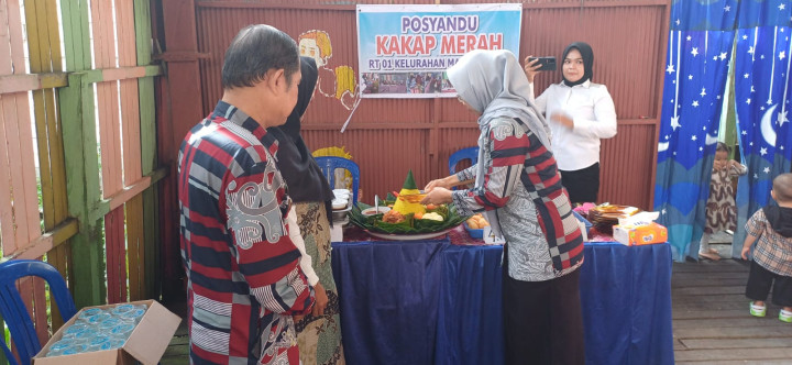 Acara peresmian Posyandu Kakap Merah di RT 01 (Kamis,25 Januari 2024)