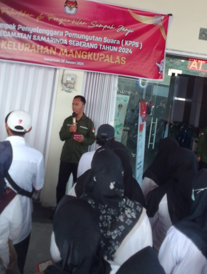 Panitia Pemungutan Suara Kelurahan Mangkupalas Pemilu 2024