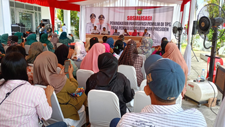 Sosialisasi Peningkatan Partisipasi Pemilih di TPs Pada PEMILU Legislatif dan Presiden (Rabu,7 Februari 2024)