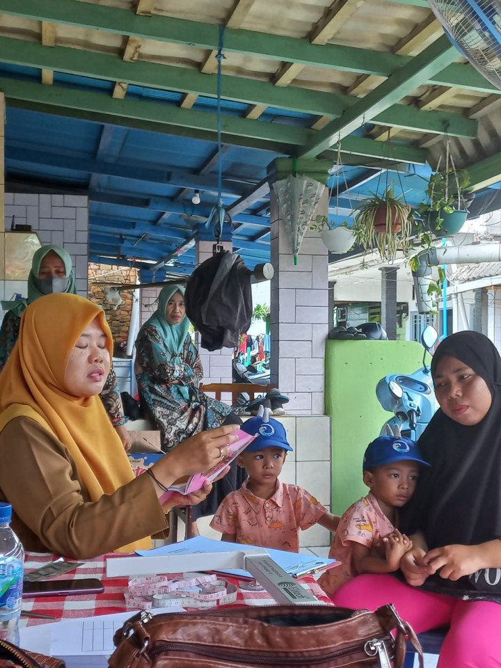 Kegiatan posyandu gurami Penimbangan bayi balita,pemberian Vit A dan PMT ( Selasa 20 februari 2024)