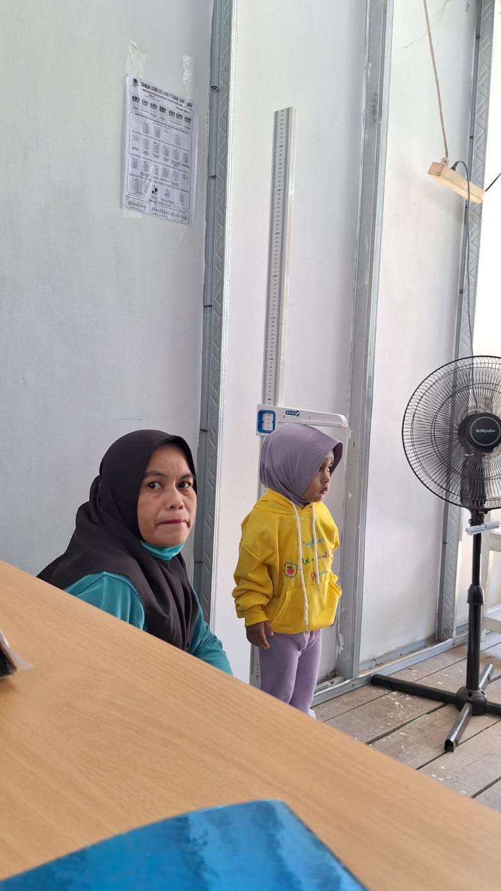 Kegiatan posyandu cakalang (penimbangan bayi balita,pemberian vit A dan obt cacing,PMT) Rabu,22 Februari 2024