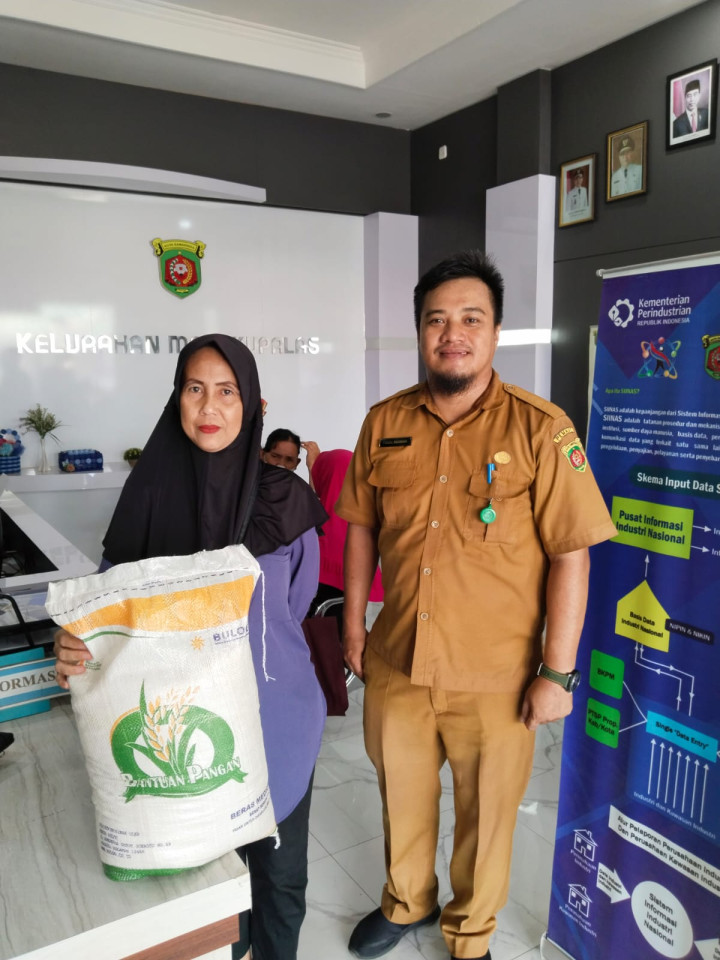 Distribusi Cadangan Beras Pemerintah bulan Pebruari 2024 Kepada PBP  Yang telah terdata ( Selasa,27 Februari 2024)