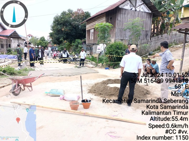 Monitoring kegiatan Probebaya bidang sarpras diwilayah Kelurahan Mangkupalas
