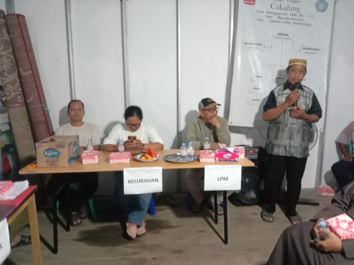 Pemilihan Ketua RT Masa Bakti 2025-2030 Kelurahan Mangkupalas