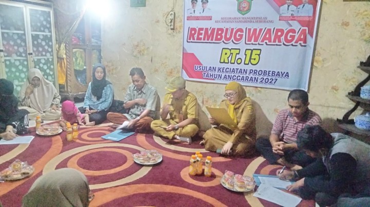 Rembug Warga usulan kegiatan  Tahun anggaran 2027