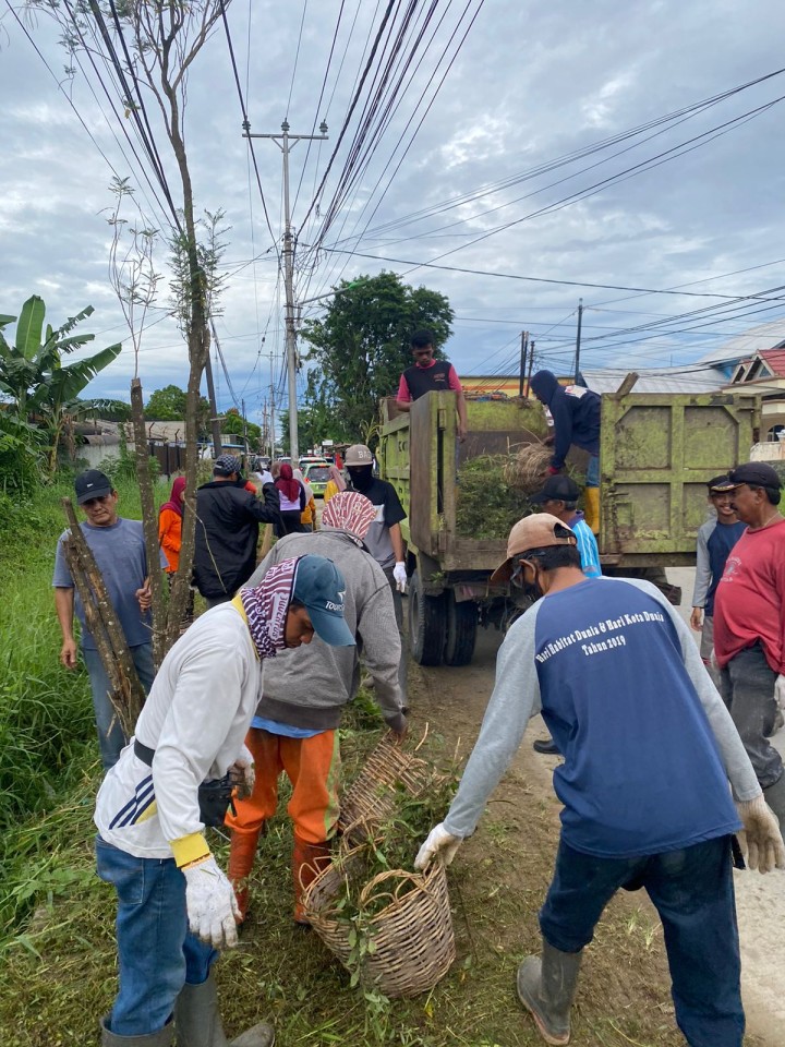 Kerja Bakti Jl Mas Penghulu Daerah RT.1 , 7, 8, dan 9