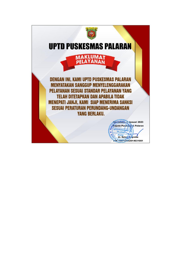 Maklumat Pelayanan