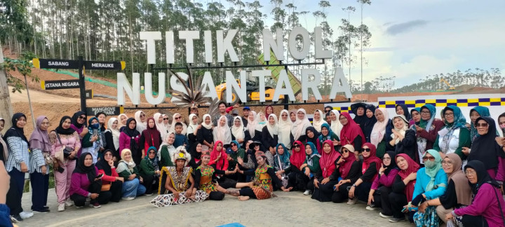 Lokasi kedua titik nol IKN