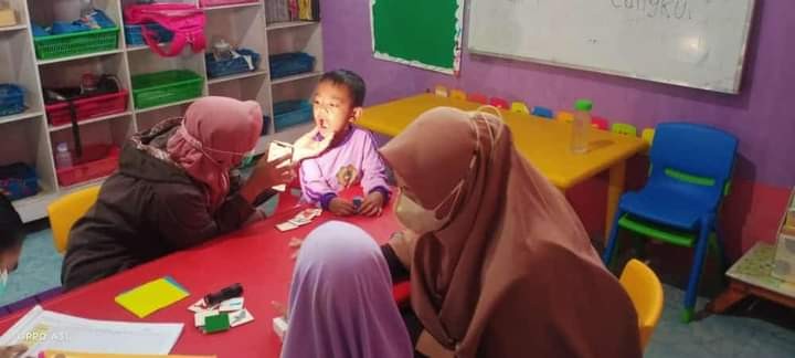 Kunjungan dan pemeriksaan ddtk oleh nakes puskesmas palaran 2024