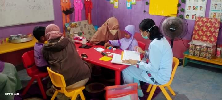 Kunjungan dan pemeriksaan ddtk oleh nakes puskesmas palaran 2024