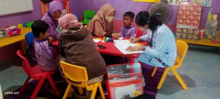Kunjungan dan pemeriksaan ddtk oleh nakes puskesmas palaran 2024