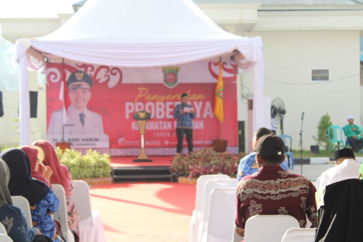 Sambutan Bapak Camat pada Penyerahan Probebaya 2024 kecamatan palaran