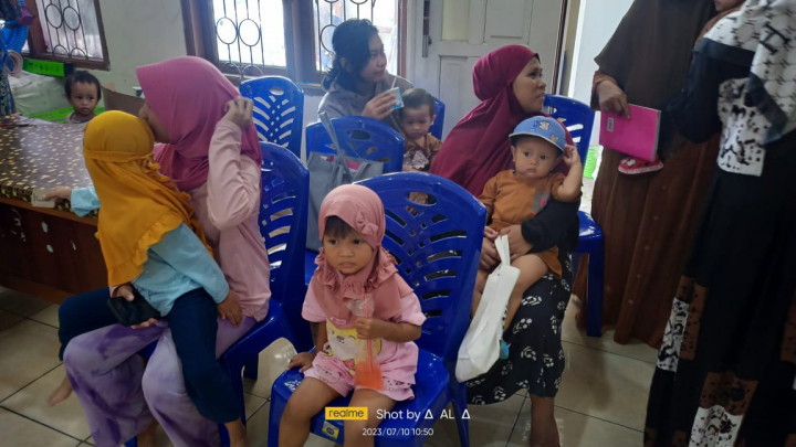 KEGIATAN RUTIN POSYANDU BALITA DAN LANSIA PELANGI DI WILAYAH KELURAHAN PASAR PAGI