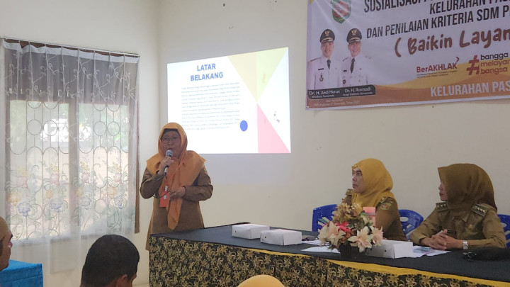 Sosialisasi Perbaikan Kinerja SDM Pelayanan di Kelurahan Pasar Pagi