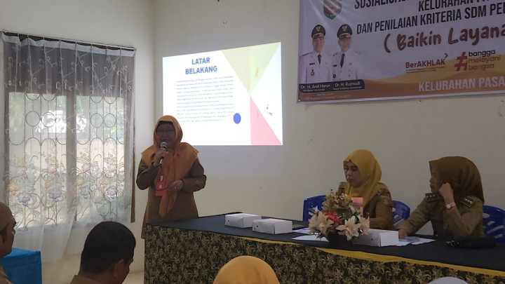 Sosialisasi Perbaikan Kinerja SDM Pelayanan di Kelurahan Pasar Pagi