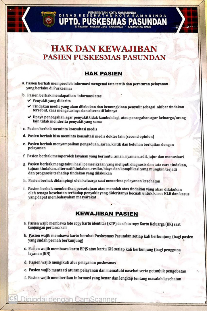 HAK DAN KEWAJIBAN PASIEN