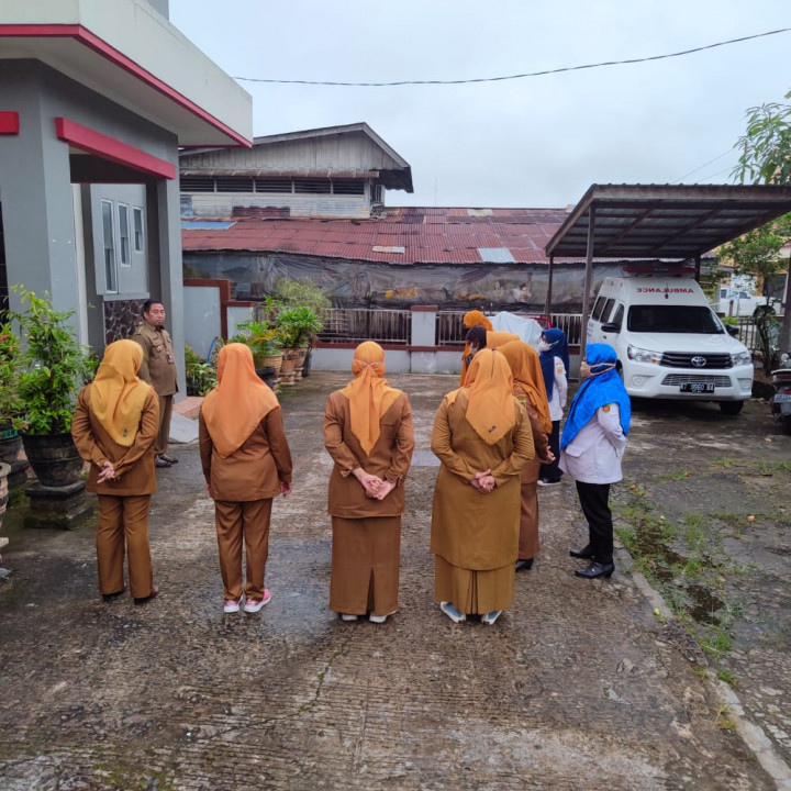 Kegiatan Reguler Apel Kelurahan Pelabuhan. Senin, 4 Juli 2022