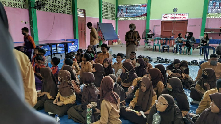 Sosialisasi 5R dari Mahasiswa KKN 48 SDN 010. 23 Juli 2022