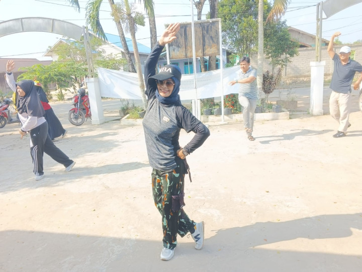 Kegiatan senam pagi di kelurahan Hari Jum'at 29 september 2023